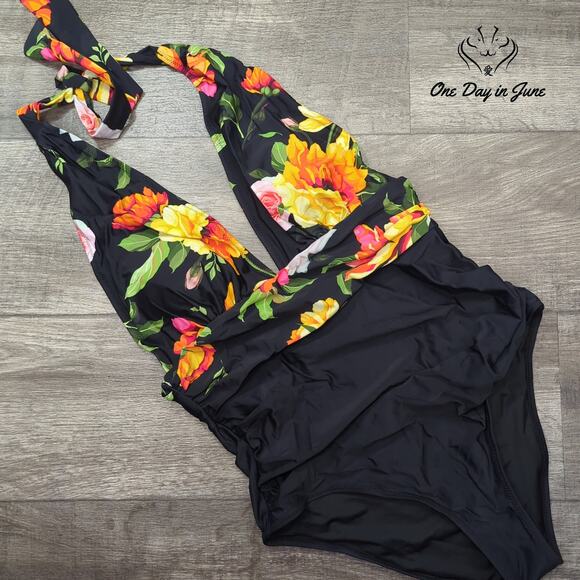 Cupshe Halter One Piece Swimsuit Size XL - Picture 1 of 5